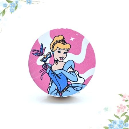 Handmade Pine Wood Cinderella Ball Gown Knob for Kids Furniture